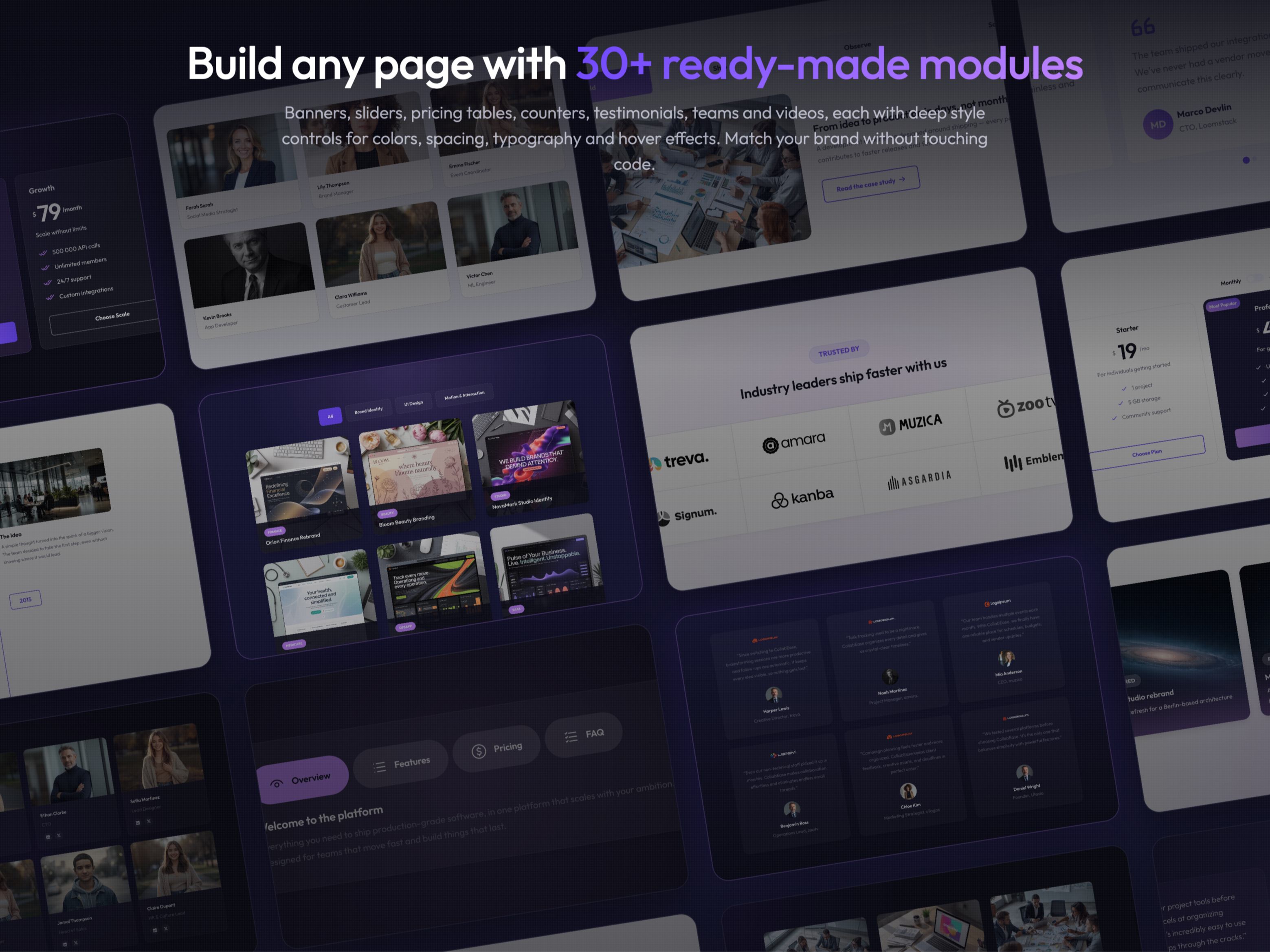 30+ Flexible Drag and Drop Modules